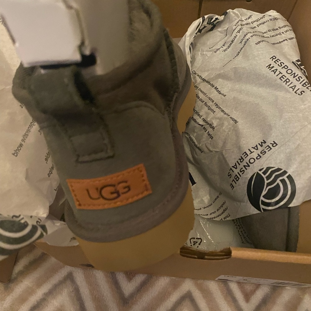 Forest green ultra mini UGGs